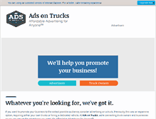 Tablet Screenshot of adsontrucks.com